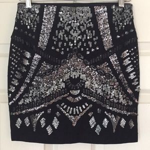 NWOT Express Sequin Mini Skirt